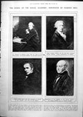 Antique Print Royal Academy Portraits Gainsborough Opie Landseer Art 1919 20th