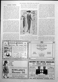 Old Print Three Outdoor Frocks Fur Fringing Embroidery Ladies' News 1919 20th