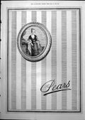 Old Pears Soap Advert Oval Cameo Lady North Russian Expedition 1919 20th