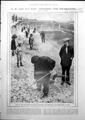 Old Print Demolishing Paris Fortifications To Make Parks Employment 1919 20th