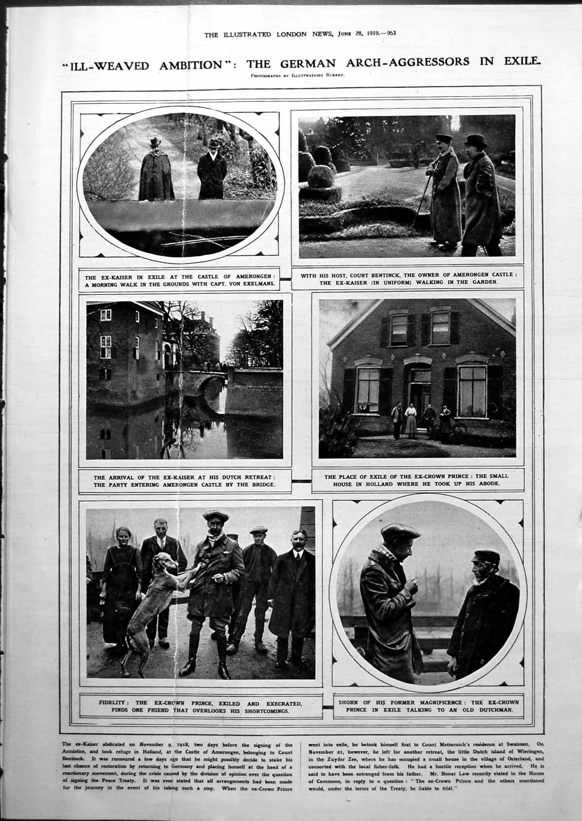 Old German Arch-Aggressors Exile German Officers Car Find Mines 1919 20th