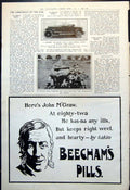 Old Print Daimler Light Thirty Hunting Trip Black Buck Bsa Motorcycle 1921 20th