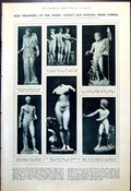 Old Print Statues From Cyrene Aphrodite Us Navy Dreadnought Indiana 1921 0 20th