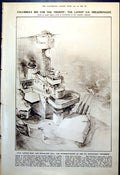 Old Print Latest Us Dreadnought Tennessee Letters Quebec Sale Room 1921 0 20th