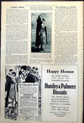 Antique Old Print Ladies News Evening Dress And Cloak From Paris Velvet 1921