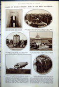 Old War Memorial Fallen Footballers R34 Collapses Public Faces 1921