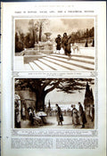 Antique Old Print Social Life Paris Winter Les Grognards Special Medals 1921