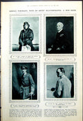 Old Service Portraits Ryneveld Hall Chamberlayne Cabinet Glass 1921 20th