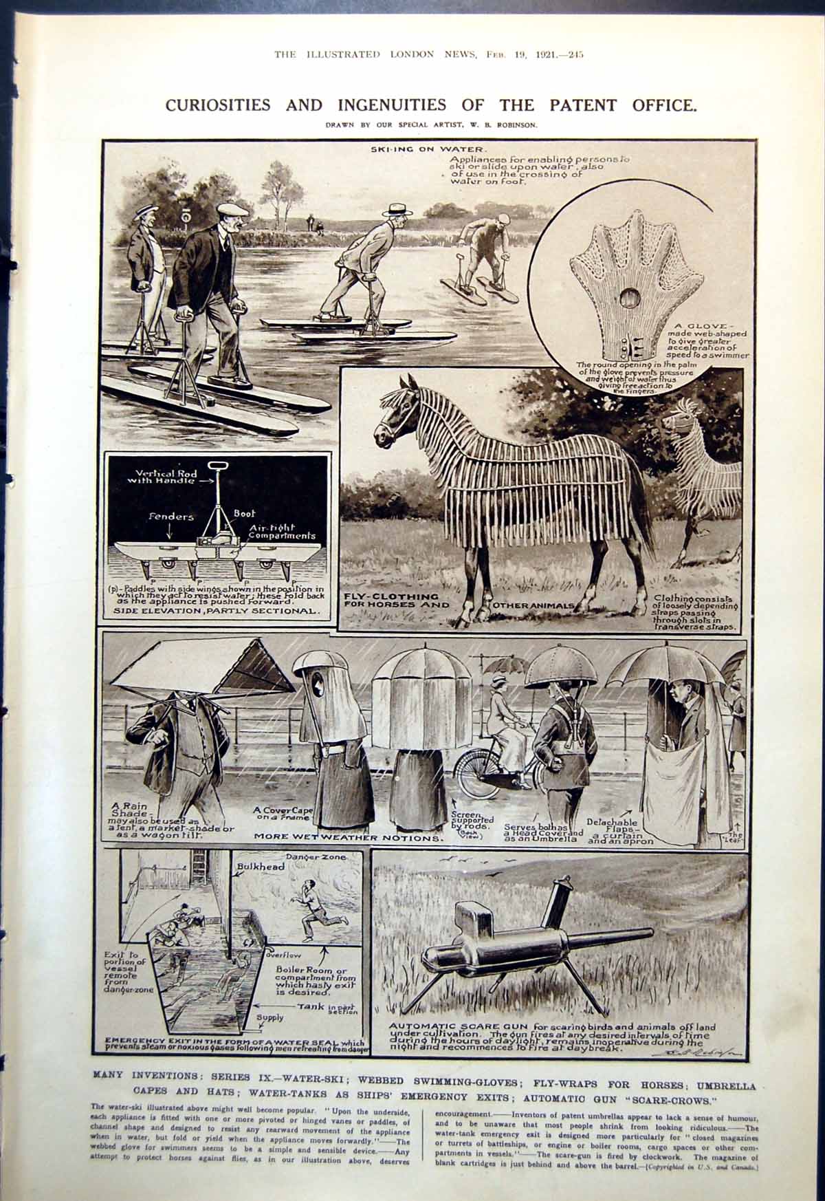 Old Curiosities Ingenuities Patent Office May Eginton S Kaye-Smith 1921 20th