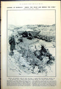 Old Print Bridge Mahdouma Between Fez Mequinez Prince Wales Oxford 1921 20th