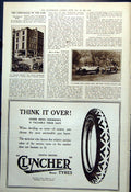 Antique Old Print Sunbeam Co'S New London Showroom Vauxhall-Kington Cars 1921