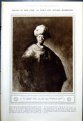 Old Print Noble Slav Rembrandt Willed New York Waterloo Dog Racing 1921 20th