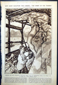Antique Print Spirit Thames Ernest Cole Progress Types Flight Animals 1921