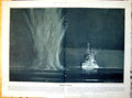 Old Night Firing Ship Explosion From Painting Norman Wilkinson 1921 20th