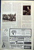 Antique Old Print Lord Horne French Generals Watching Soccer Ee Long Cbe 1921