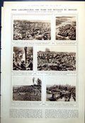 Antique Old Print Swiss Lake Dwellings 7000 Years Polo Snow Us Practice 1921