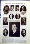 Old Print Men Public Eye Wr Dick Sculptor Zaghlul Pasha Egypt A John 1921 20th