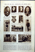 Old Hbs Rhodes Marshal Foch Crown Prince Japan Mmle Mistinguett 1921 20th
