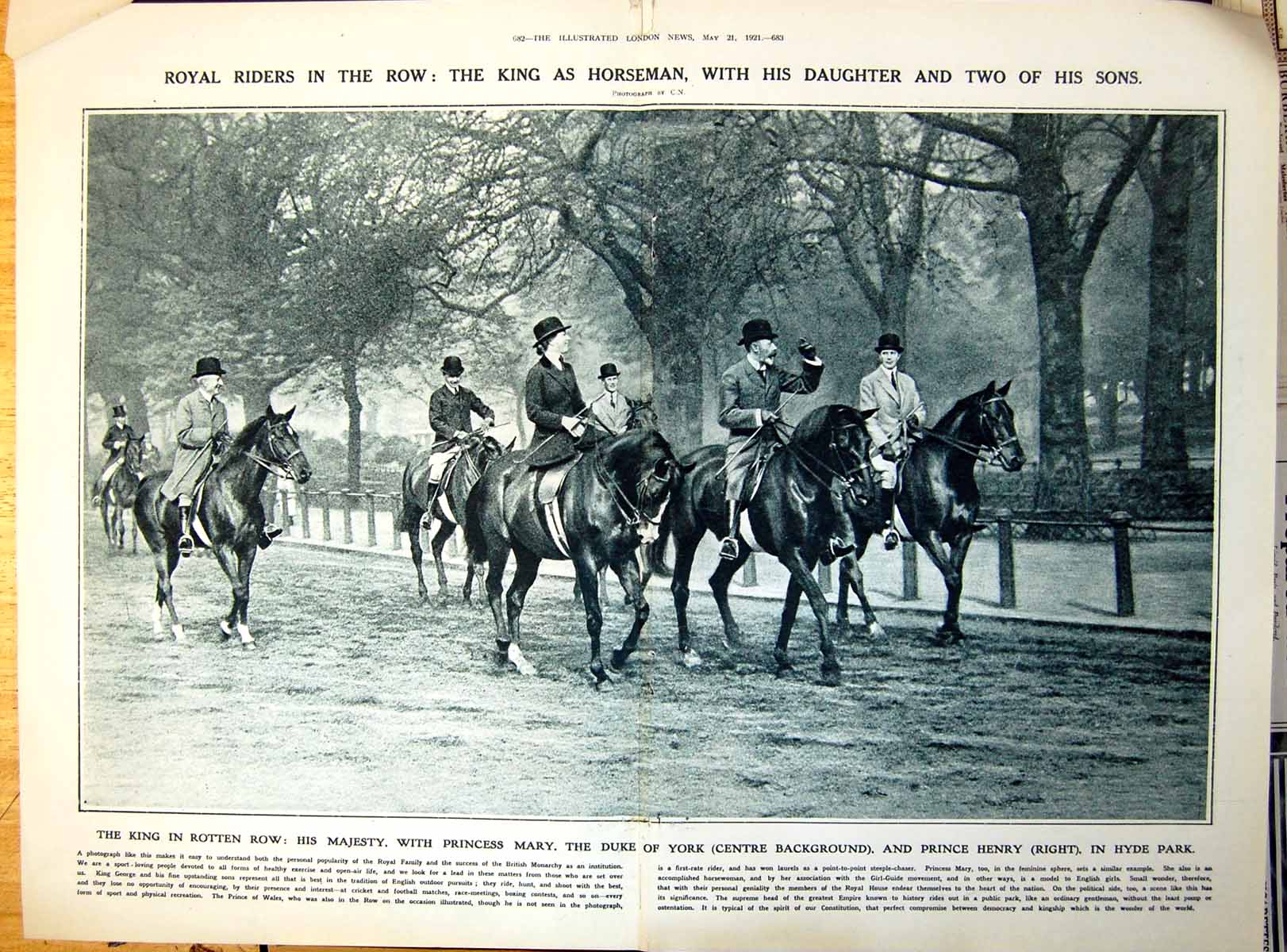 Old Damaged King Family Riding Modernist Paintings Ra Shimmy Paris 1921 20th