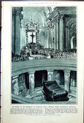 Antique Print Centenary Napoleons Death Absolution Church St Severin 1921 20th