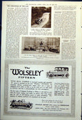 Old Fleet Cars Statue Coeur De Lion Crown Prince Japan Wolseley 1921 20th