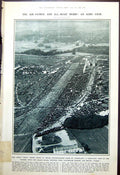 Old Print Aerial View Road Derby Epsom Maria Dalbaicin J Galsworthy 1921 20th