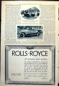 Antique Old Print Crossley House Singapore Talbot Darroco Touring Car 1921 20th