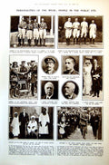 Old Print Polo Cup Winners Emir Katsina Yacht Sylvia Fire Ham Common 1921 20th