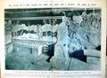 Original Old Vintage Print Throne Room King Knossos Heraldic Guardian Lion 1921