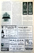 Antique Old Print GCasket Stained Glass Windows Jerusalem 60Th London 1921