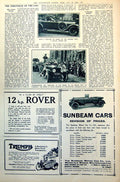 Antique Old Print Napier Car Bulldog Prince Wales Standing Rolls-Royce 1921