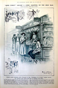 Old Print R.M.S.P. Liner'S Magasin Shopping On Board Ship Greek War 1921 20th
