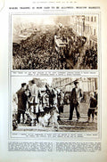 Antique Print Free Trading Allowed Russian Markets War Memorials King 1921 20th