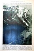 Antique Print Damaged Mont Blanc Swiss View Chamonix King Yacht Cowes 1921 20th