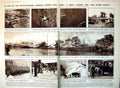 Antique Old Print Damaged News Photos London Timberyard Fire Aeroplanes 1921