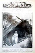 Antique Print Peasants Famine Sticken Russia Dug-Out Typican Russians 1921 20th