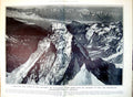 Antique Print Damaged Matterhorn Seals Ice Fields Naval Practice Ship 1921 20th