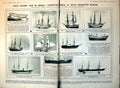 Antique Old Print Damaged Naval History Models South Kensington Museum 1921