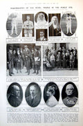 Antique Print People Public Eye Tennis Nansen Duke Atholl Lloyd George 1921
