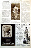 Antique Old Print Ladies News Charming Autumn Model Mmle Jane Renouardt 1921