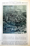 Antique Print Carcassonne From Air Bolshevist Derby Moscow Brussiloff 1921 20th