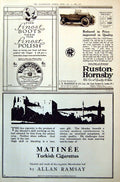 Antique Print Castle Matinee Cigarette Adverts Royal Mail Steam Packet 1921