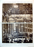 Antique Old Print Damaged America'S Homage Unknown Warrior Lloyd George 1921