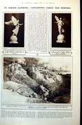 Antique Print Constantine Mouth Gorge Sculptures Literary Shrine Paris 1921