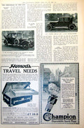 Antique Old Print Princess Alice In Her Rolls-Royce Vauxhall-Arundel Car 1921