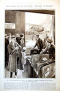 Antique Old Print Customs Croydon Aerodrome Sir Basil Thomson Imbroglio 1921
