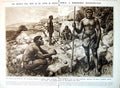 Antique Old Print Damaged Broken Hill Man As He Lived A Reconstruction 1921