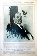 Old Print Sir William Orpen Portrait Scene Changing By Light Macbeth 1921 20th