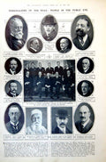 Antique Old Print People In Public Eye Members Allied Commission Berlin 1921