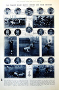Antique Print Oxford Rugby Team Methods Mlle. Trefilova Ballet Dancer 1921 20th